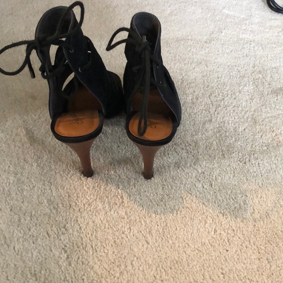 Black suede sandals - Picture 3 of 5